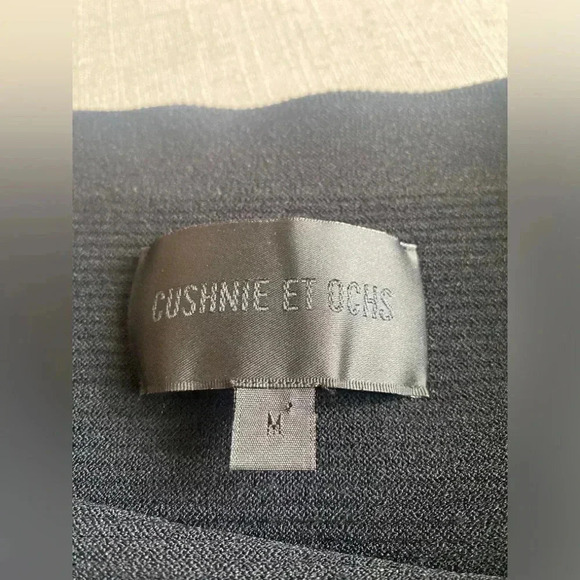 Cushnie et Ochs Black Ribbed Knit Slash Cutout Skirt Size M - Picture 4 of 7